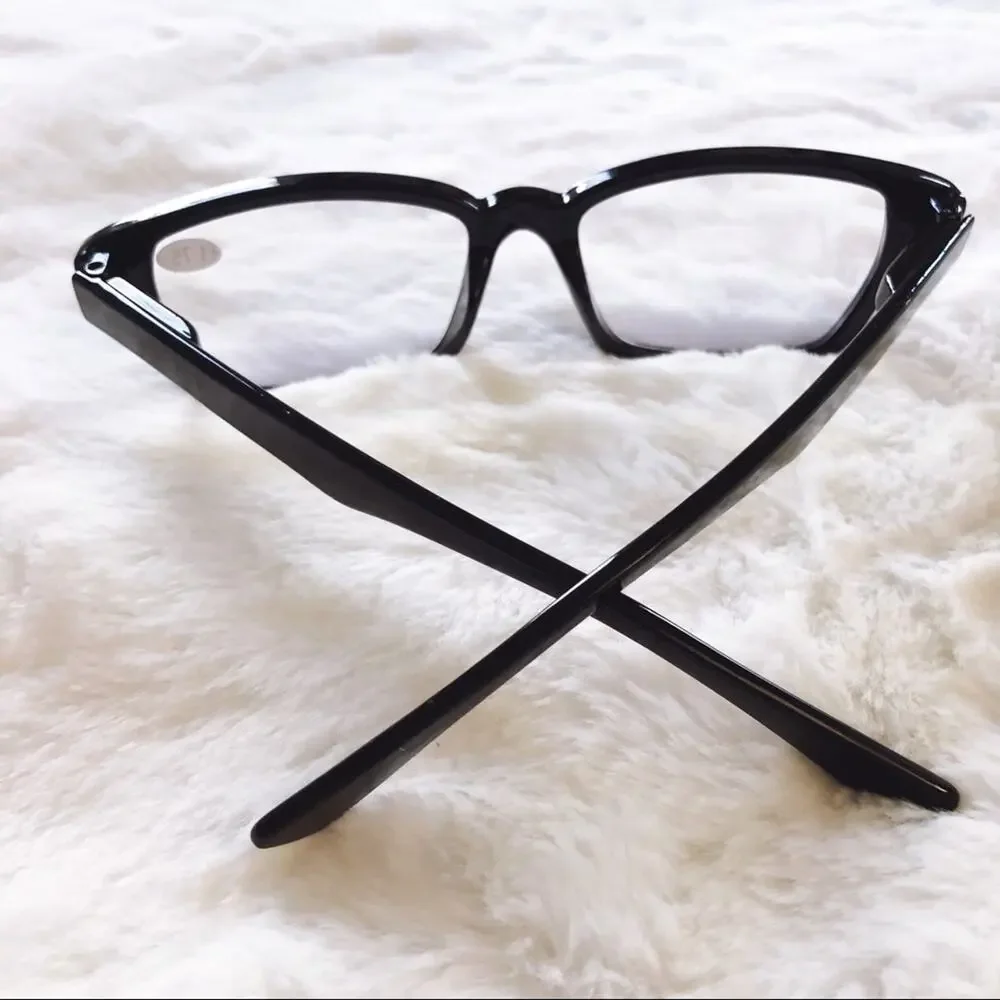 Ashley Black Reader Blue Light Glasses